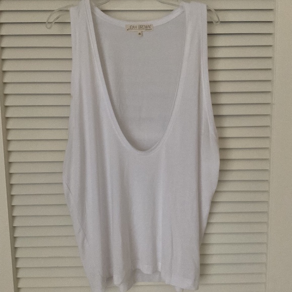 Joah Brown Top White OS - Picture 1 of 3